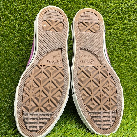 Converse Chuck Taylor All Star High Mens Size 9.5 Purple Athletic Shoes Sneakers - Picture 7 of 10